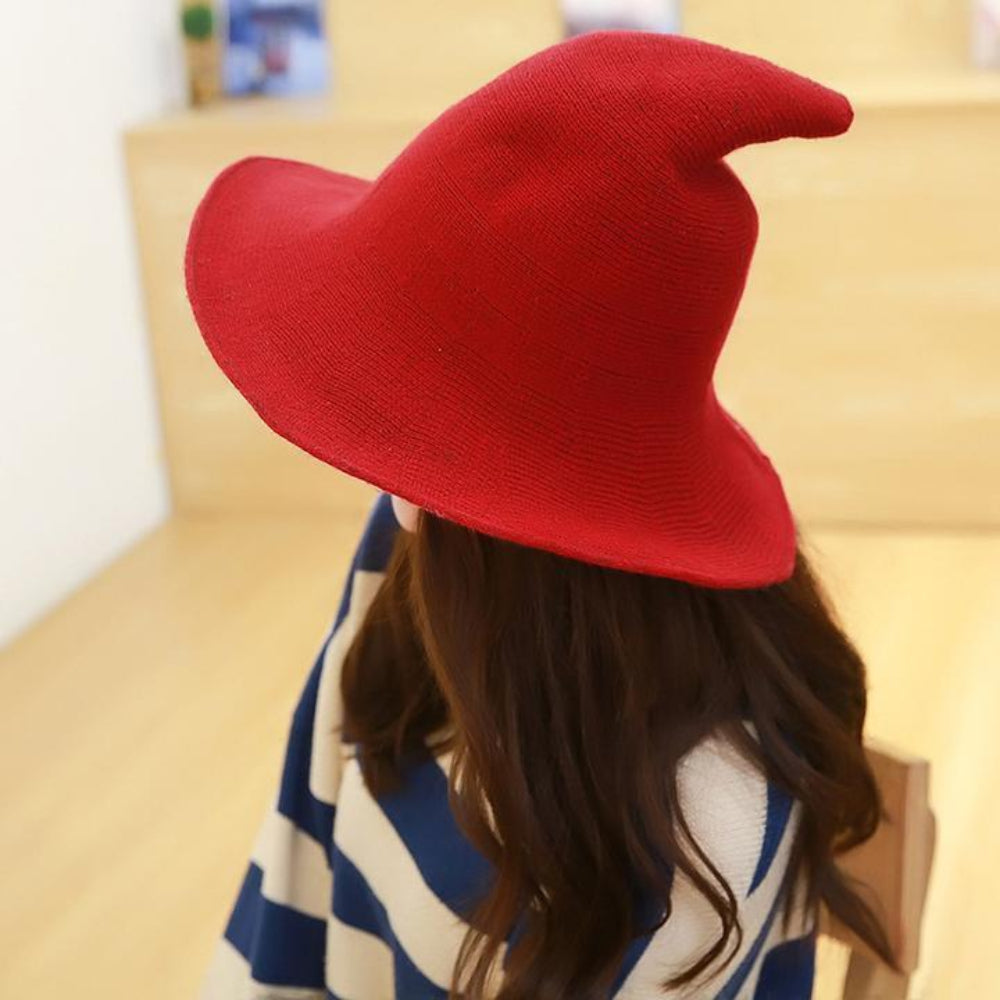 Halloween Costumes Wool Witch Hat Soft Pointed Brim Style