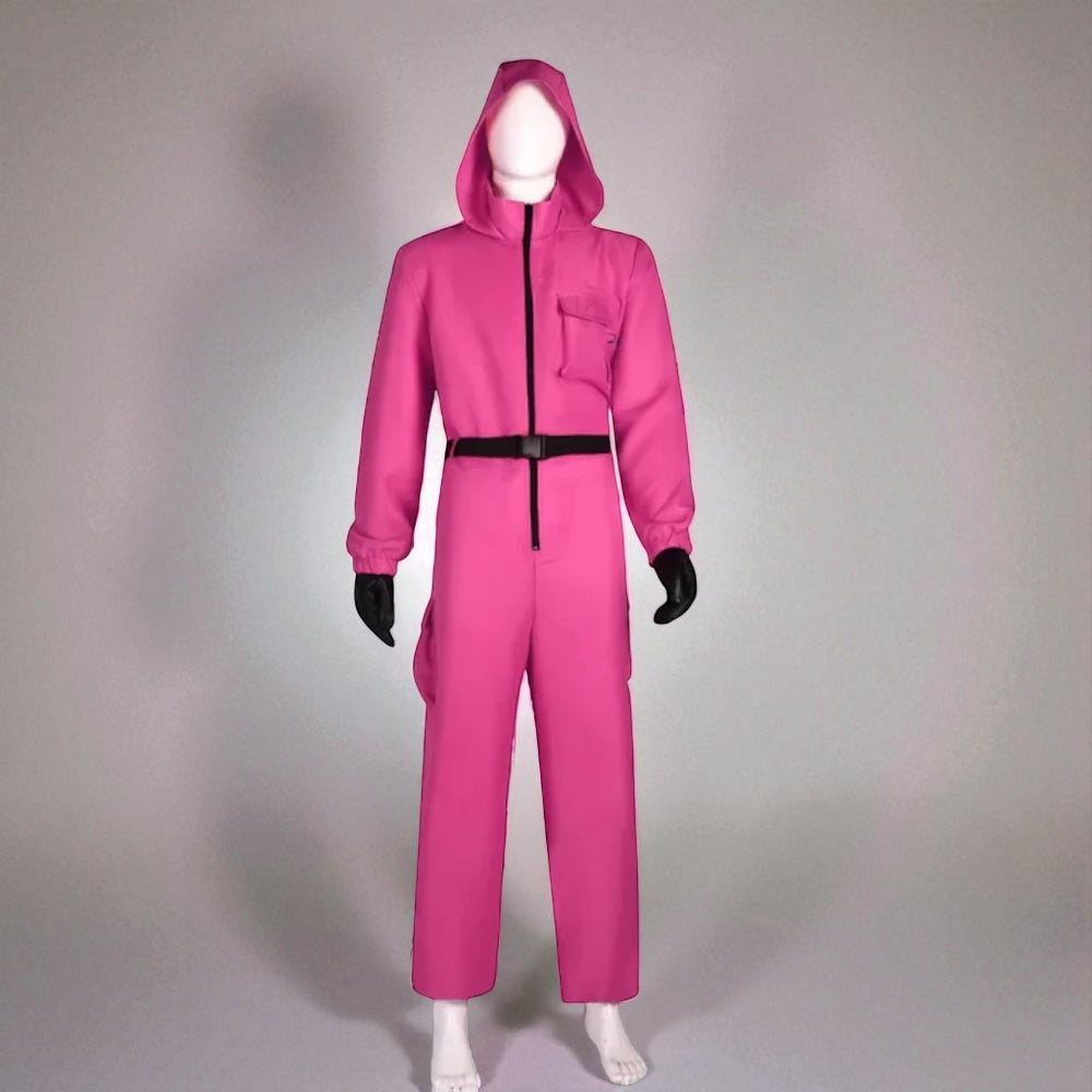 Halloween Game Guard Mask Jumpsuit Costume
