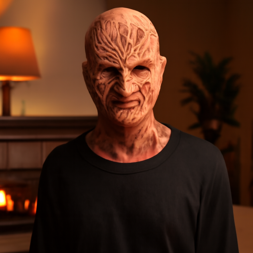 Halloween Horror Mask Realistic Full Head Design