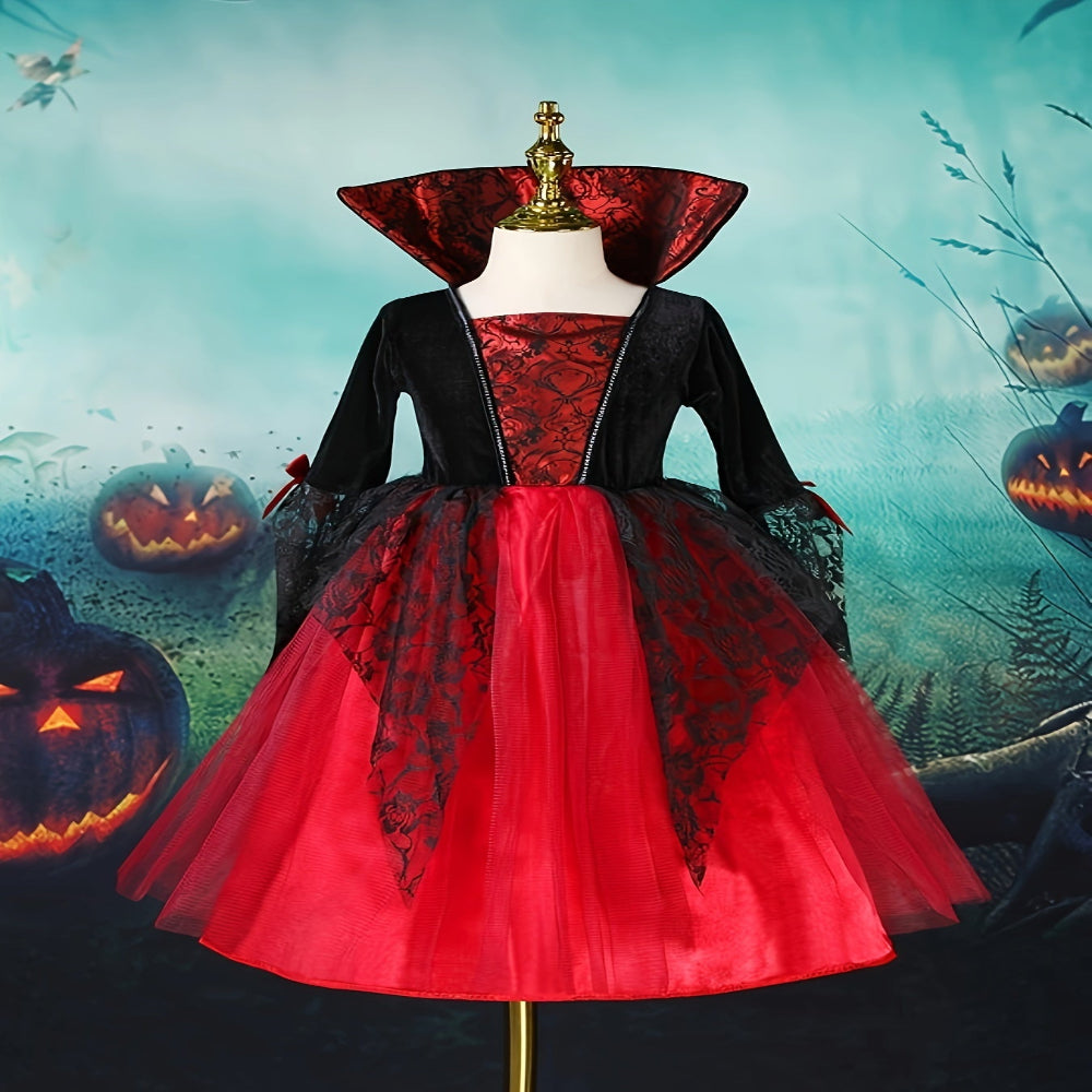Costume Halloween Enfant Vampire Robe Fille