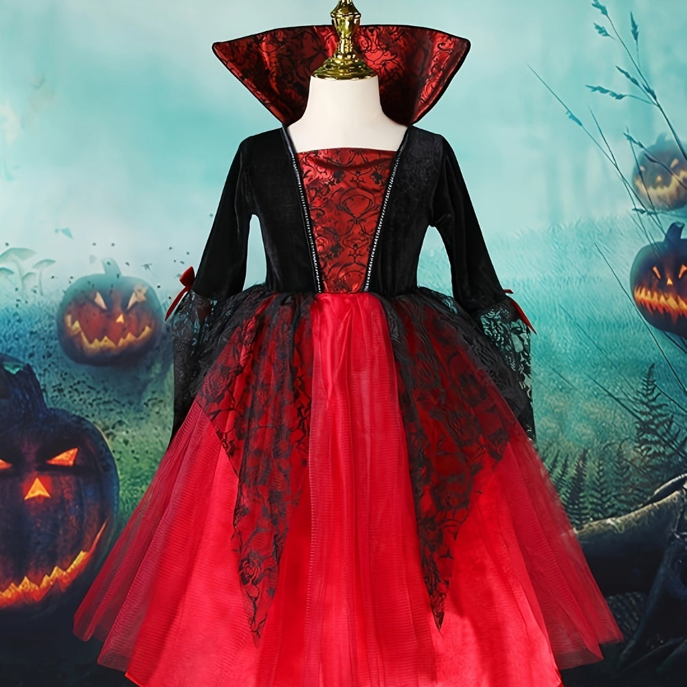 Costume Halloween Enfant Vampire Robe Fille