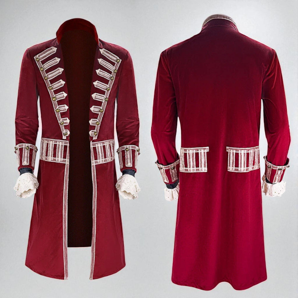 Halloween Pirate Captain Outfit Hook Men Costume