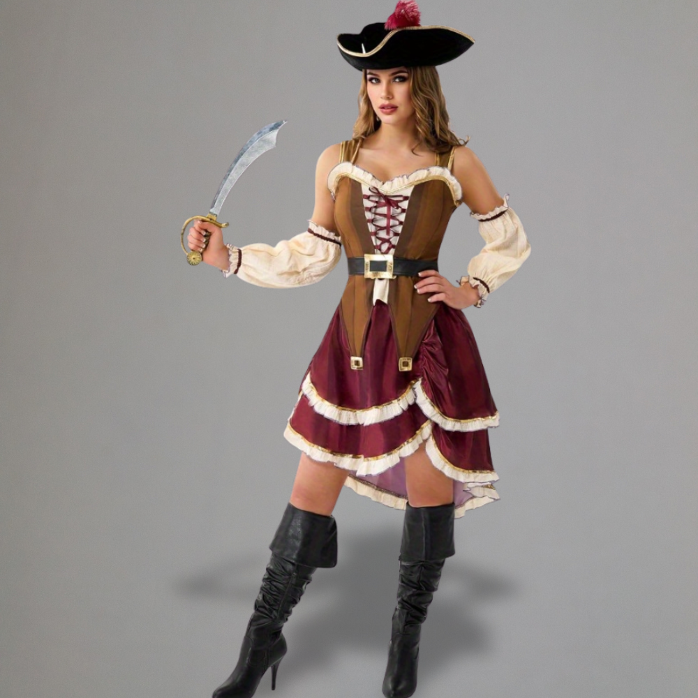 Halloween Pirate Outfit Female Costume Dress