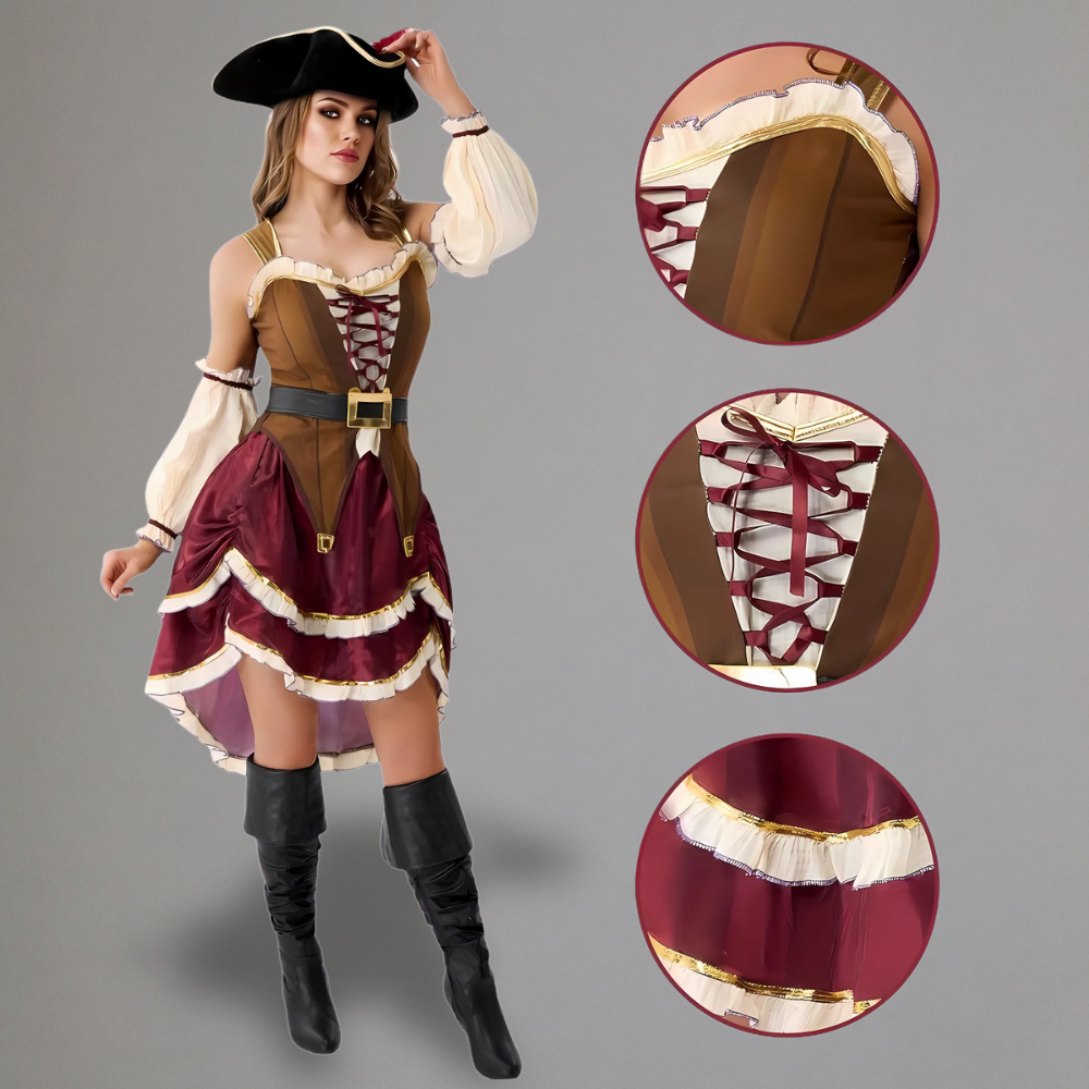 Halloween Pirate Outfit Female Costume Dress