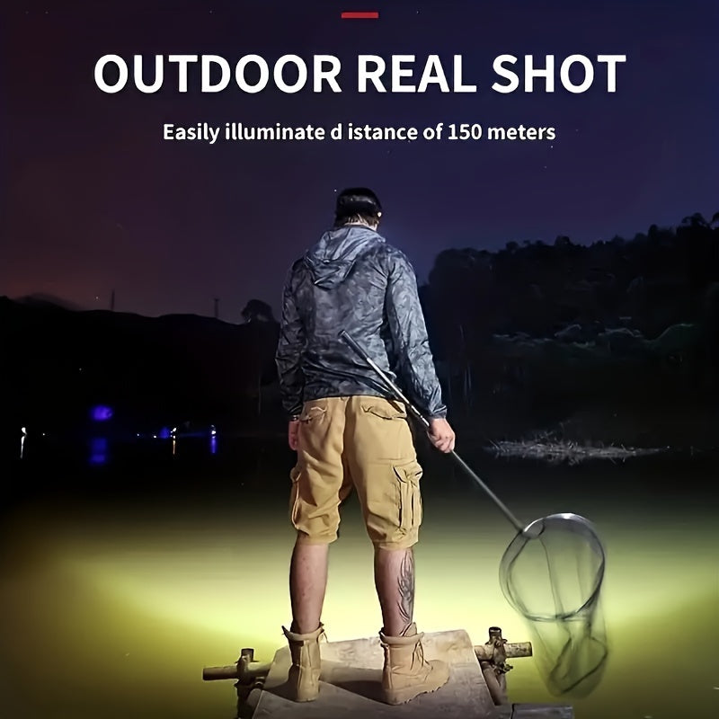 LED Headlamp Rechargeable Hunting Gear Outdoor Light