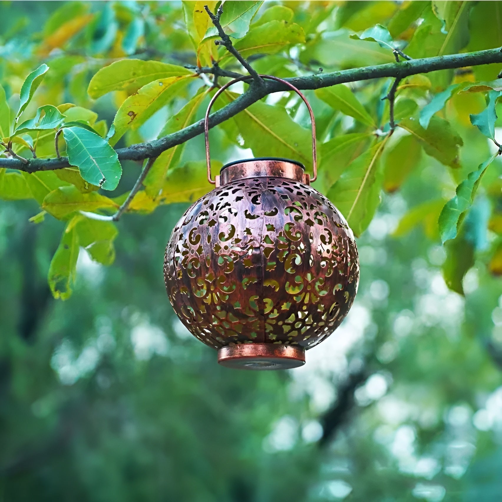 SolarFlare | Lampe de jardin solaire vintage | Éclairage extérieur étanche