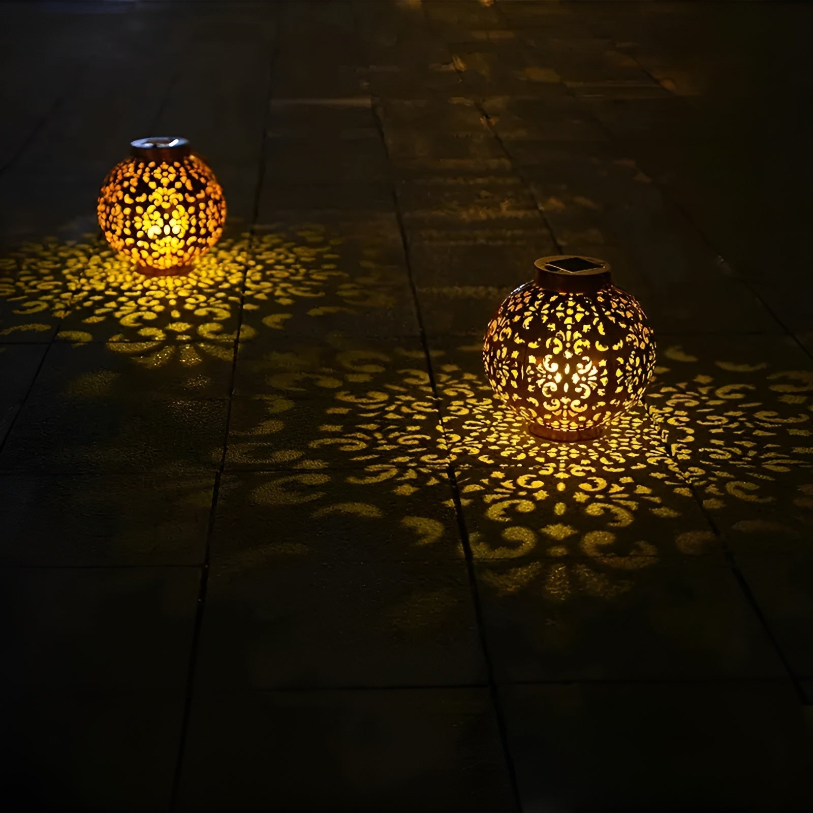 SolarFlare | Lampe de jardin solaire vintage | Éclairage extérieur étanche