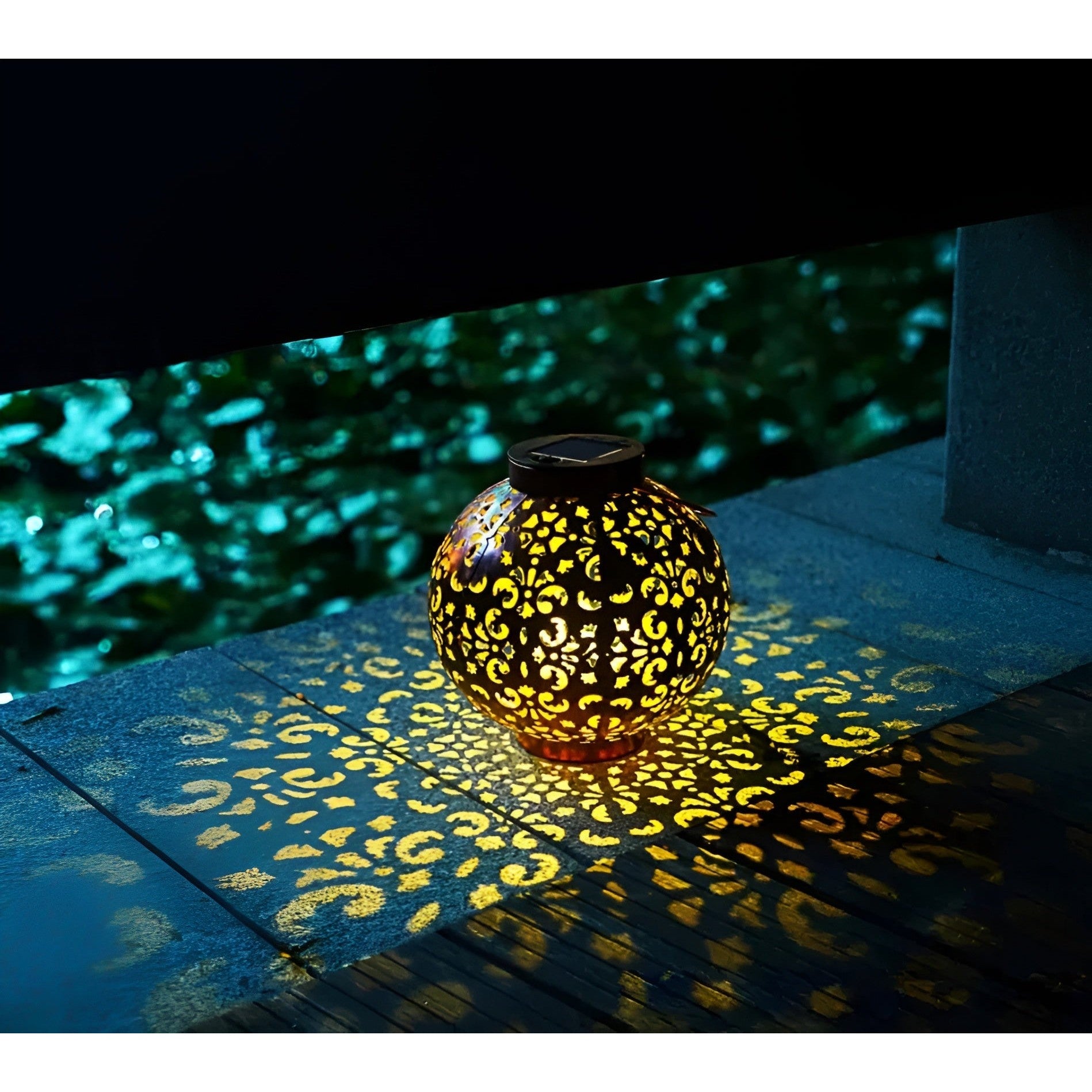 SolarFlare | Lampe de jardin solaire vintage | Éclairage extérieur étanche