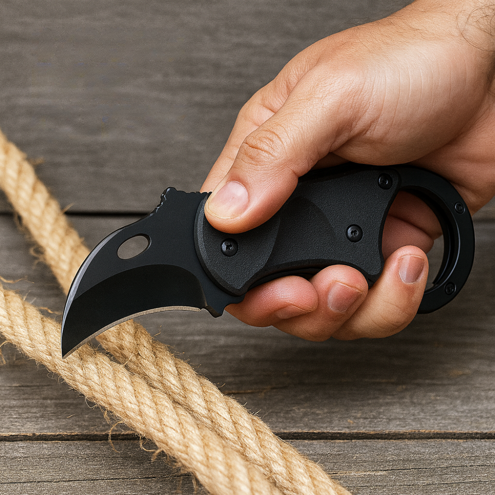 Hunting Gear Folding Pocket Knife Carabiner