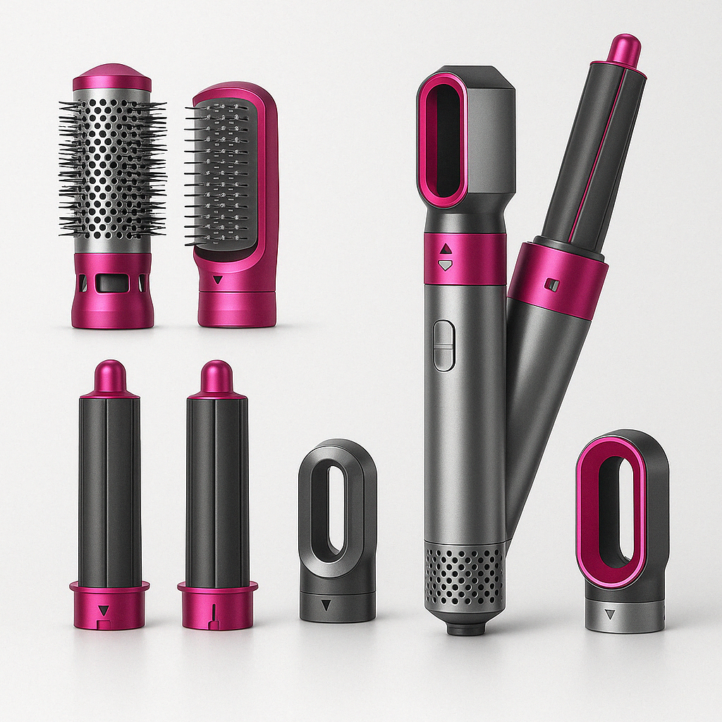 Hair Styler Set with Curling and Drying Tools