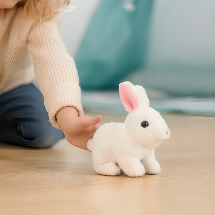 Plush Bunny Toy Soft Hopping Rabbit