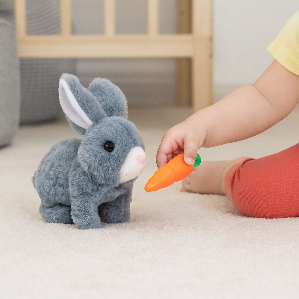 Plush Bunny Toy Soft Hopping Rabbit