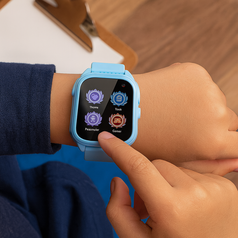 Reloj inteligente para niños con pantalla táctil, rastreador de actividad física, recargable por USB