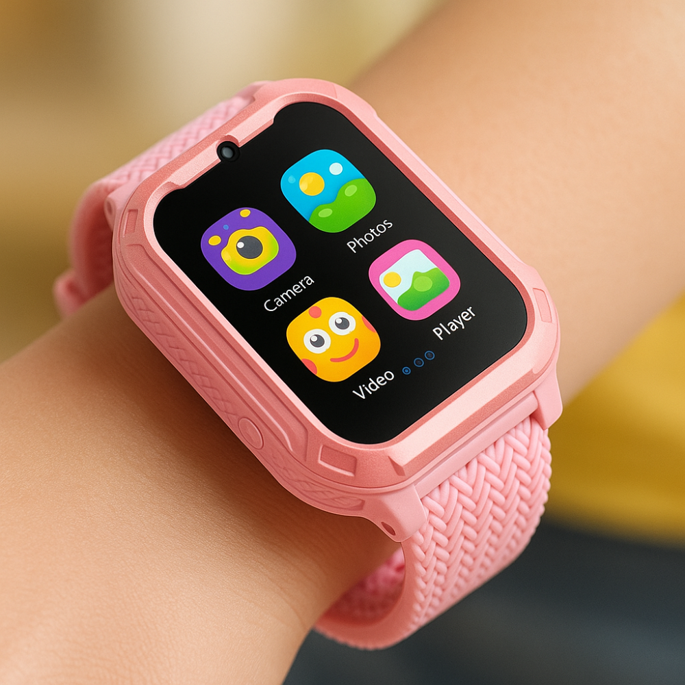 Reloj inteligente para niños con pantalla táctil, recargable por USB, rastreador de fitness educativo