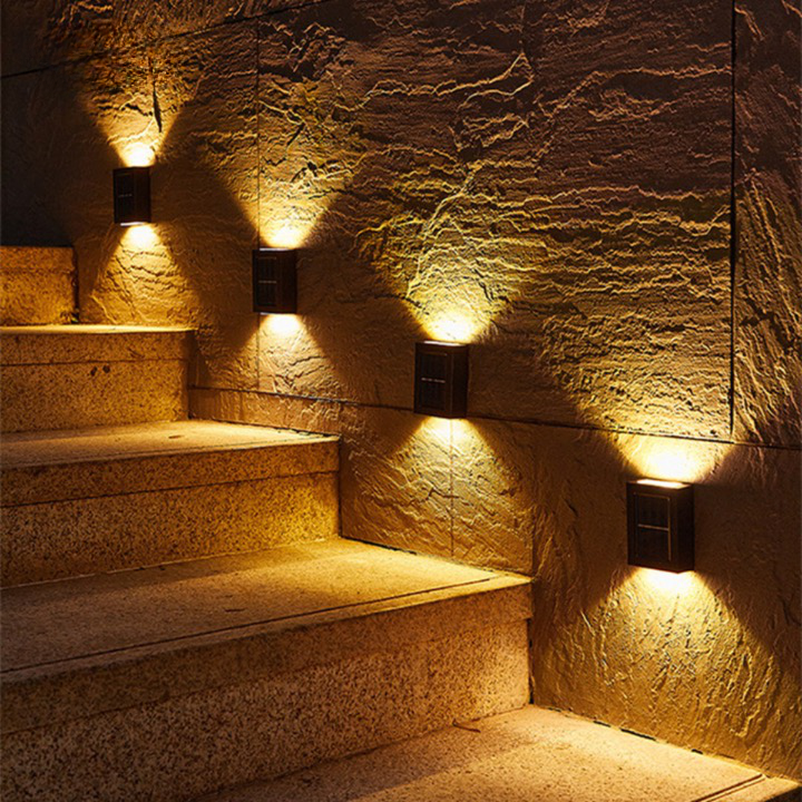 Appliques murales LED SolarGlow | Allumage/Extinction automatique et étanches pour jardin