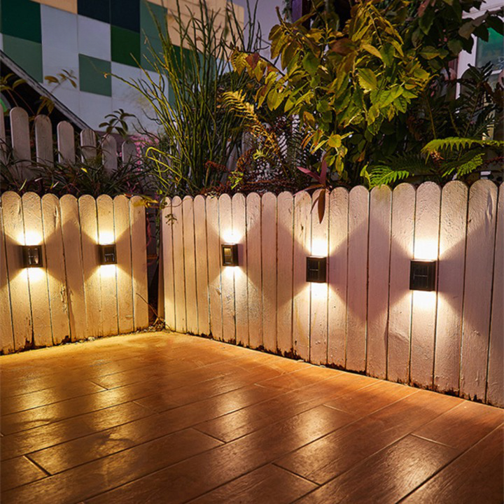 Appliques murales LED SolarGlow | Allumage/Extinction automatique et étanches pour jardin