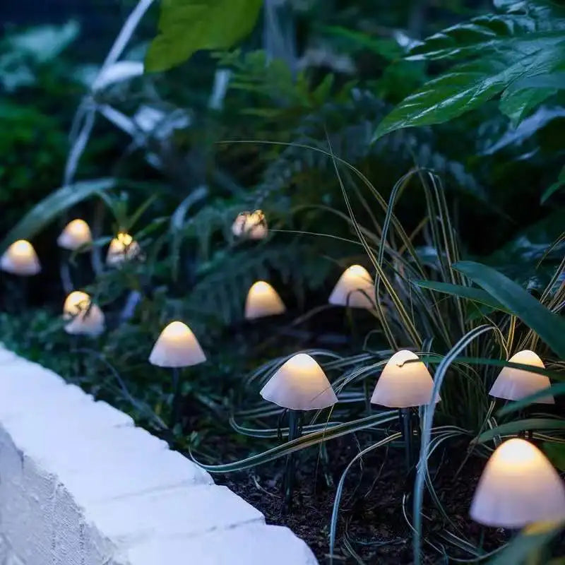 Champignons Lumineux : Guirlandes Solaires pour Jardin – Lampes de Pelouse LED Étanches pour Décoration Extérieure