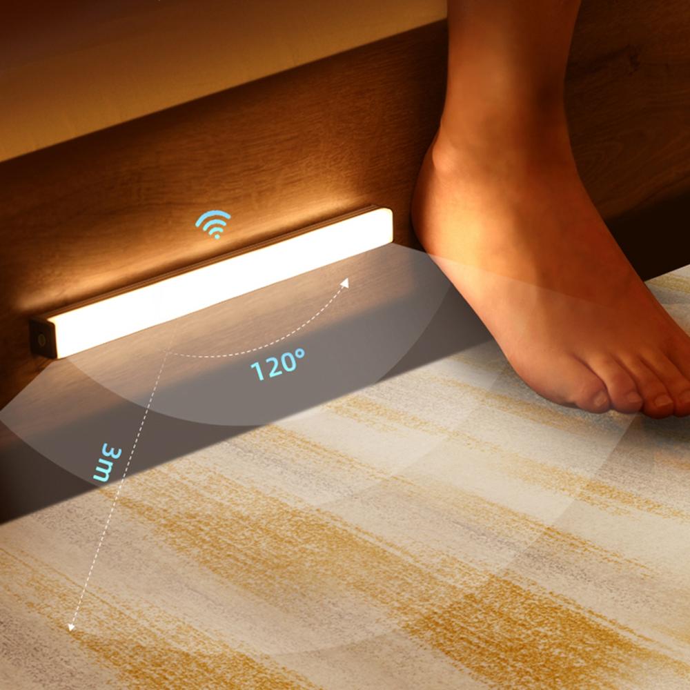 Lámpara de pared para dormitorio con sensor de movimiento LED
