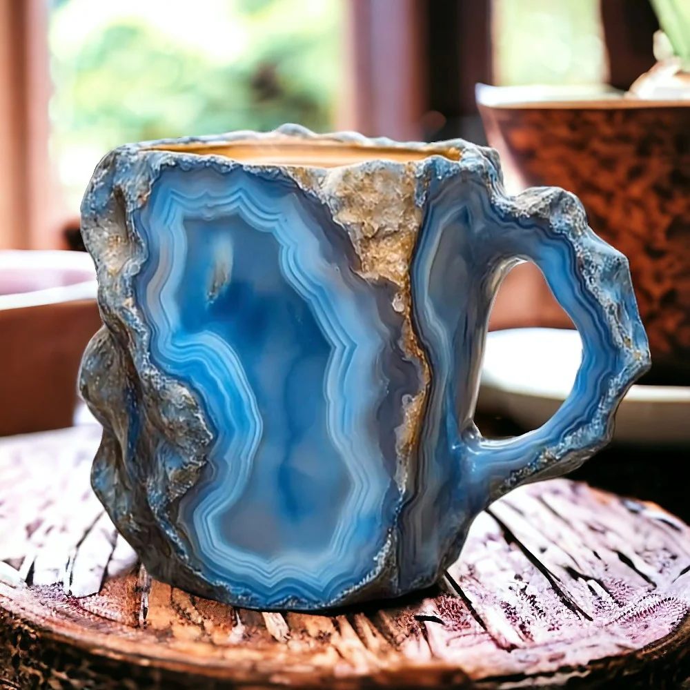 Kaffekrus med naturligt krystalstenslook