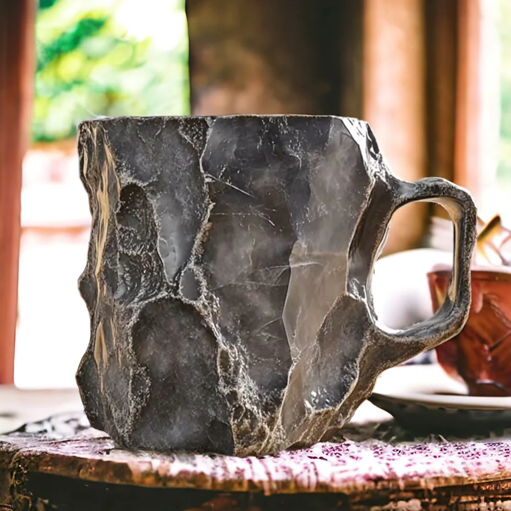 Kaffekrus med naturligt krystalstenslook
