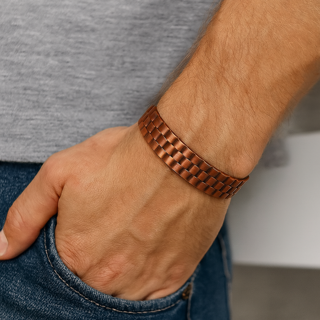 Bracelet magnétique en cuivre Thérapie Bande de bien-être