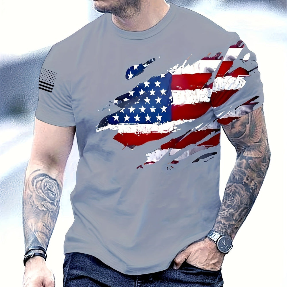 Herren Patriotisches Amerikanisches Grafik-T-Shirt - Veterans Day Freizeitshirt