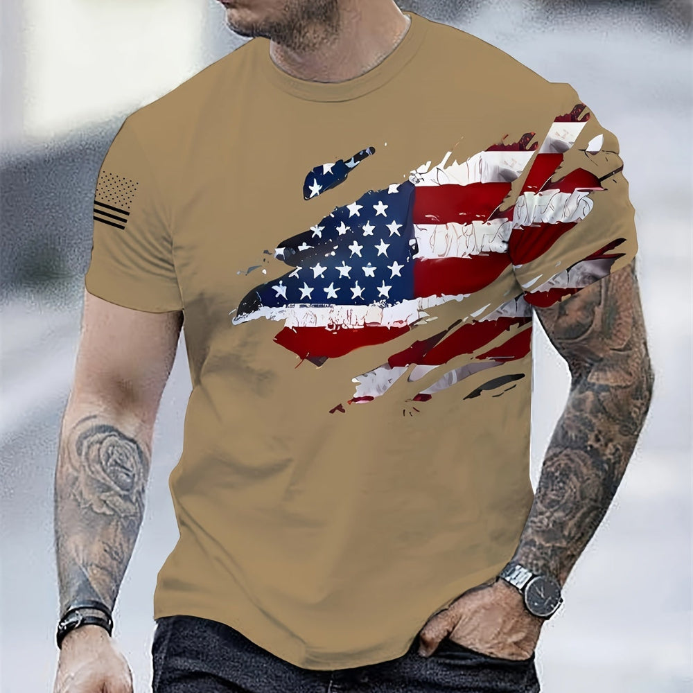 Herren Patriotisches Amerikanisches Grafik-T-Shirt - Veterans Day Freizeitshirt