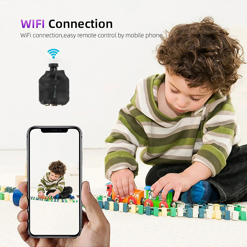 Mini WiFi Sicherheitskamera 4K Ultra HD Bewegungserkennung Heimüberwachung