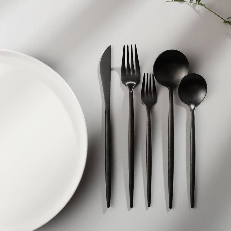 Bestiksæt Rustfrit Stål Minimalistisk Design
