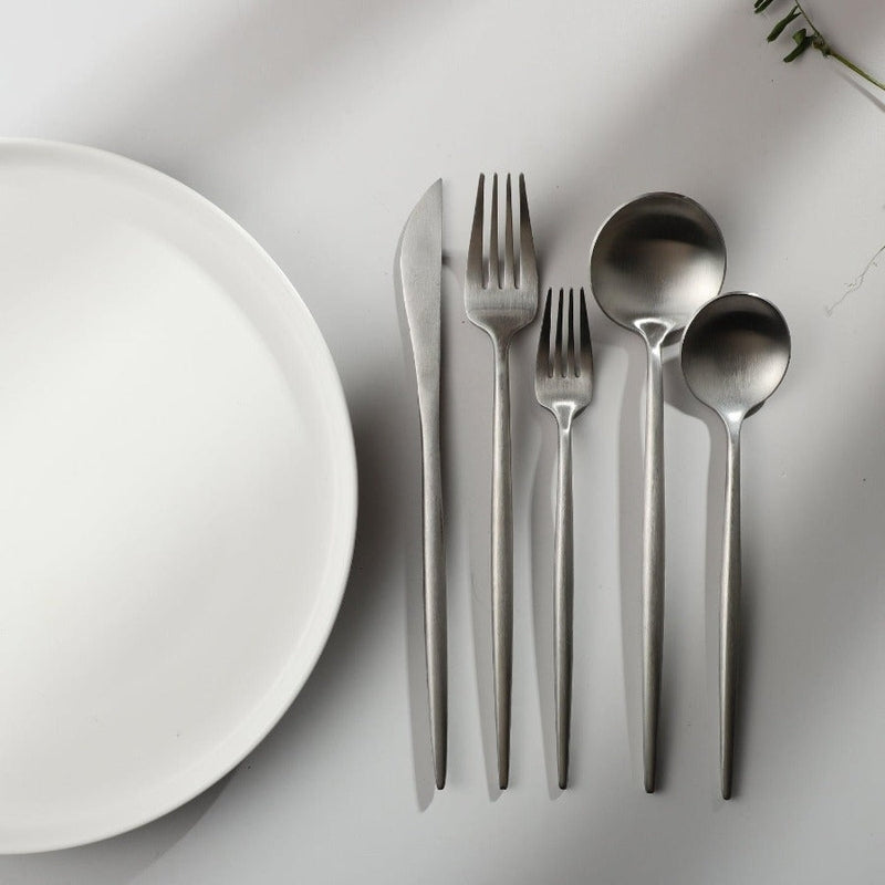 Bestiksæt Rustfrit Stål Minimalistisk Design