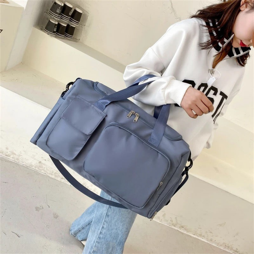 Waterproof Travel Duffel Bag | Large Gym Luggage Shoe Compartment