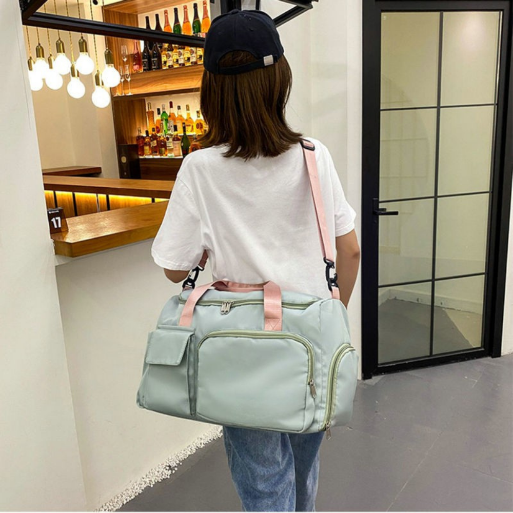 Waterproof Travel Duffel Bag | Large Gym Luggage Shoe Compartment