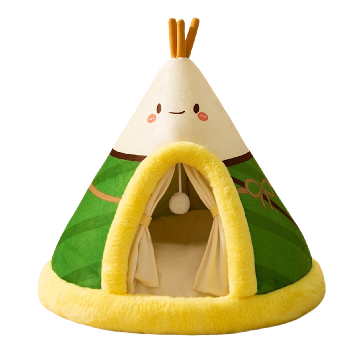 Tente pour lit de chat en tissu polaire doux