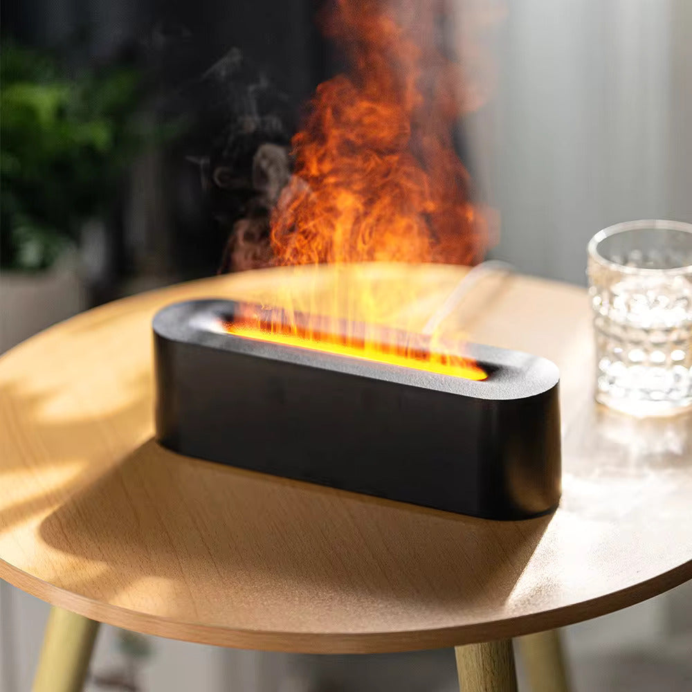 Luftfugter Flammeeffekt Aromaterapilampe