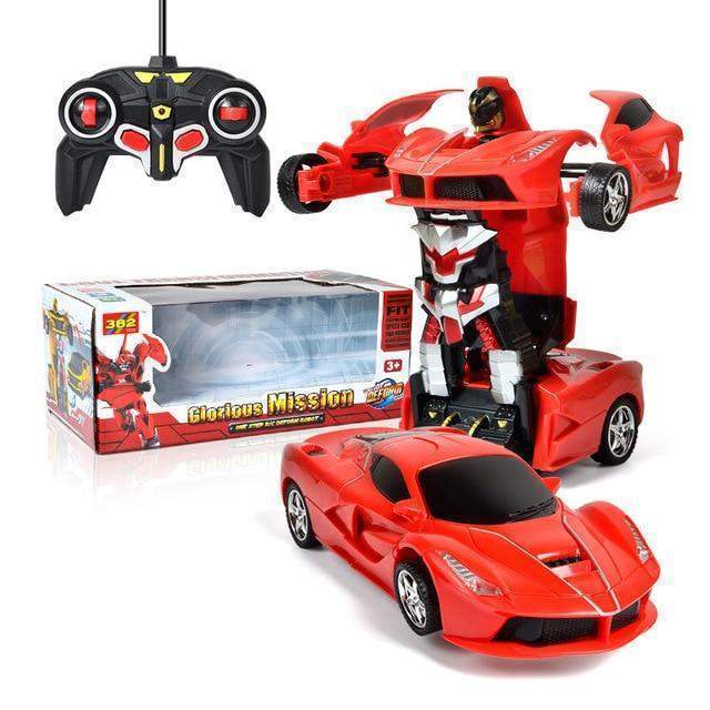Remote Control Transforming Robot Car Toy