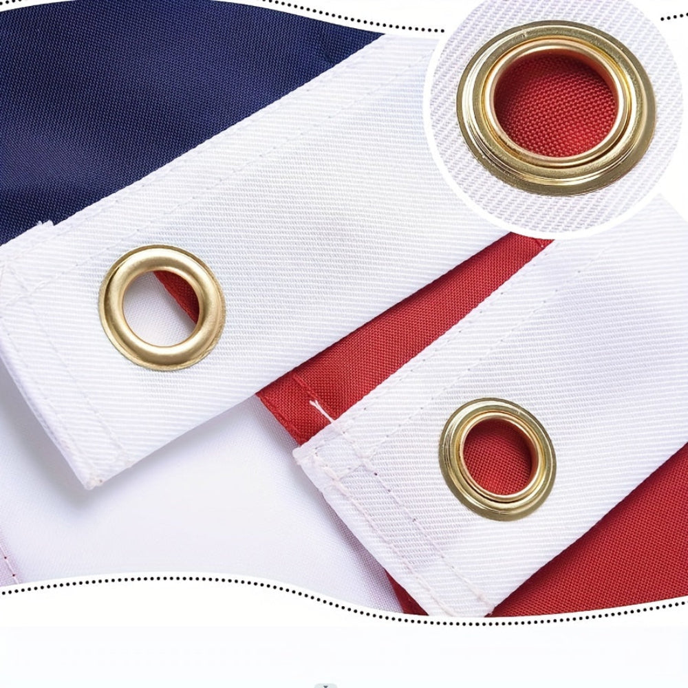 Outdoor amerikanische Flagge Schwerlast-Polyester bestickte Sterne