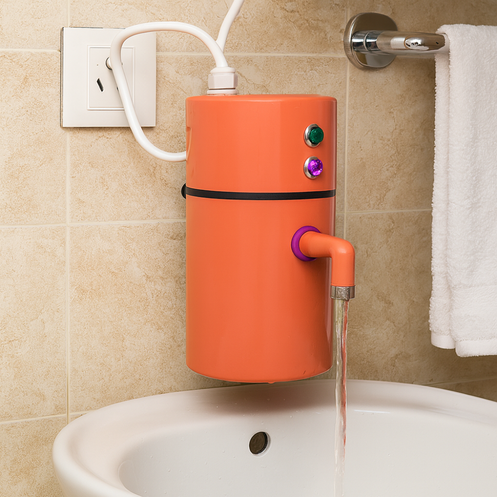 Tragbarer Sofort-Wassererhitzer für Badezimmer und Küchenspüle