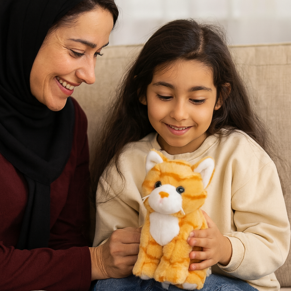 Realistisches Katzenplüschspielzeug Weiche Gefüllte Kätzchenspielpuppe Kinder Geschenk