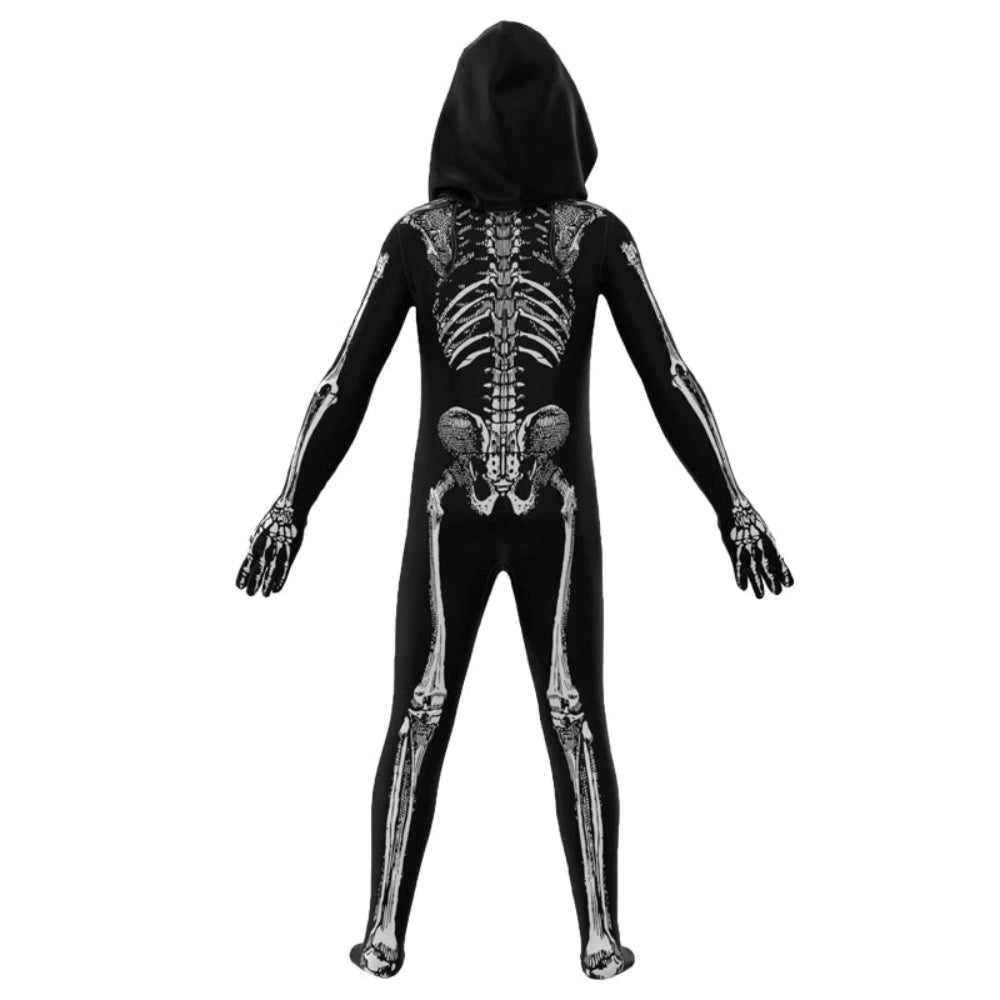 ゾンビスカルジャンプスーツ 子供用ハロウィンコスチューム