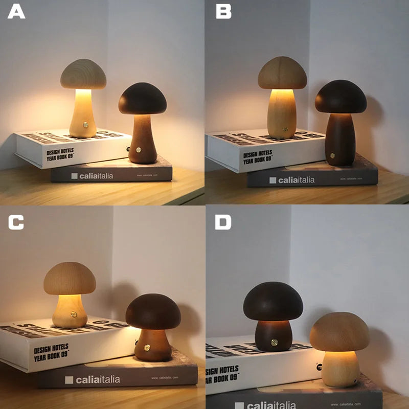 GlowMush Touch Lamp: Soft Light Decorative LED Table Lamp for Bedroom & Children's Room Ambience