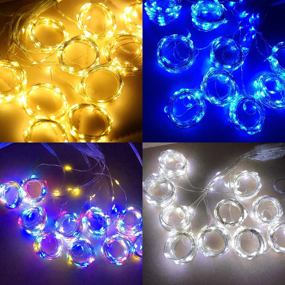 LumiGlow Guirlande Solaire à Rideau | Guirlande LED Étanche pour Décoration Extérieure