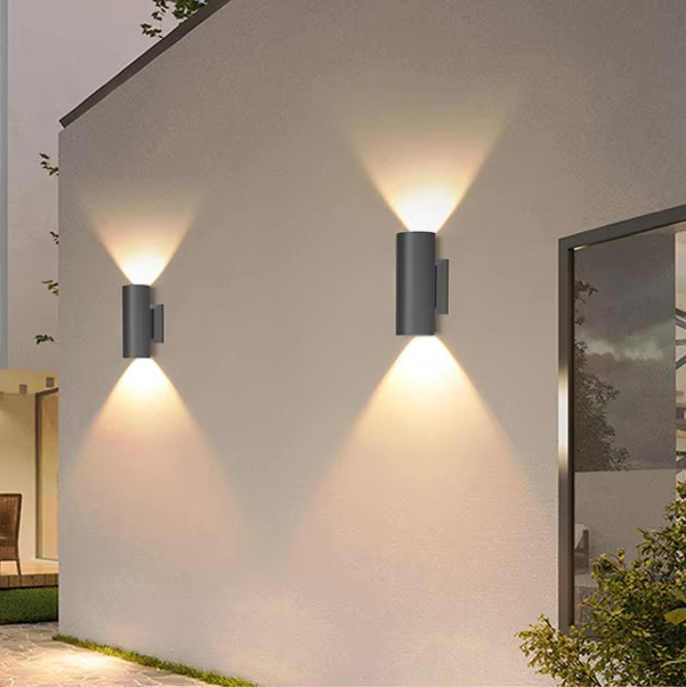 Applique murale extérieure | Éclairage LED en aluminium pour jardin
