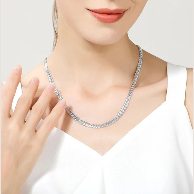 Collier chaîne en argent sterling pour femmes cadeau élégant