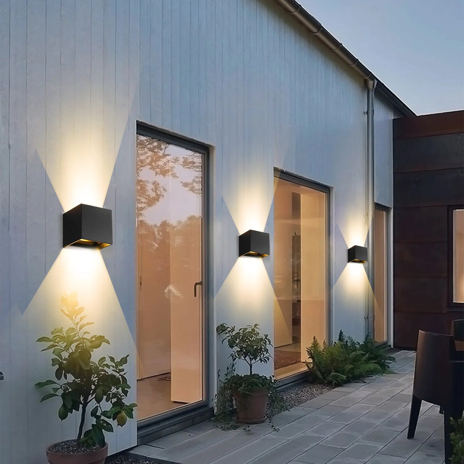 Applique murale LED GlowCube | Luminosité réglable et design sans fil pour maison/bureau