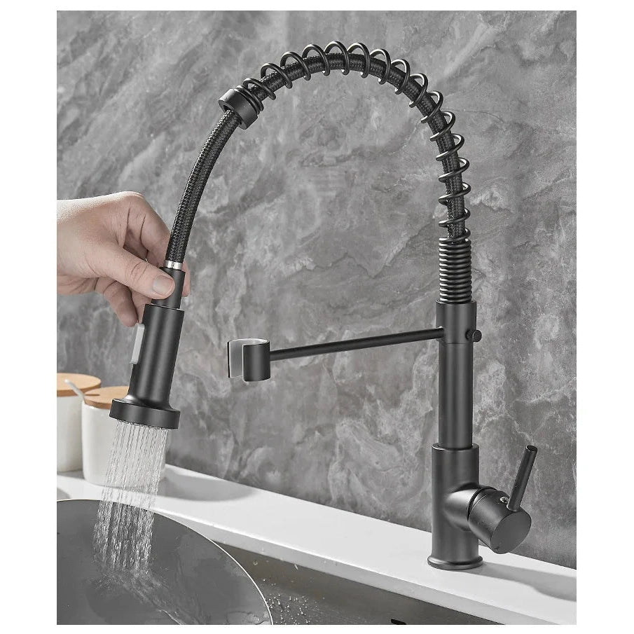 FlexFlow - Dual Spout Brass Kitchen Faucet
