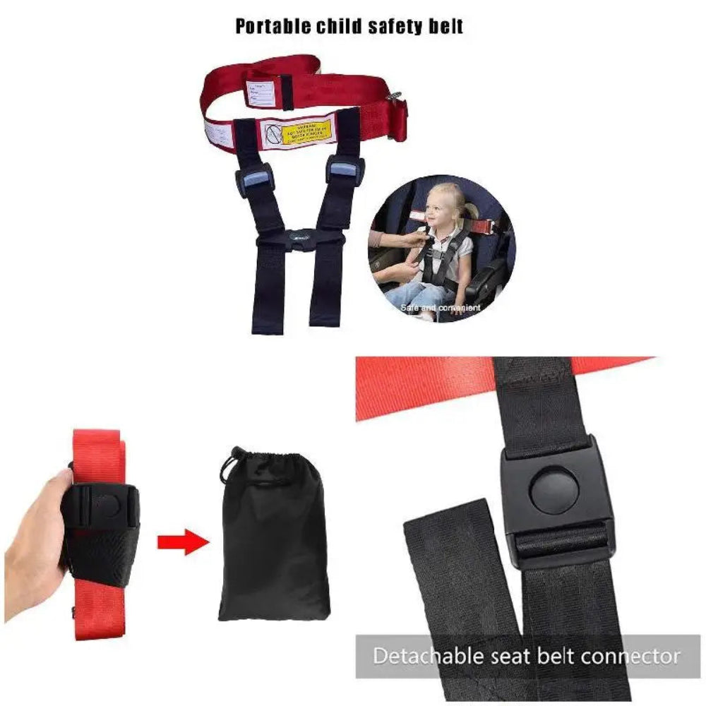 Airplane Child Safety Harness Adjustable Travel Seat Belt