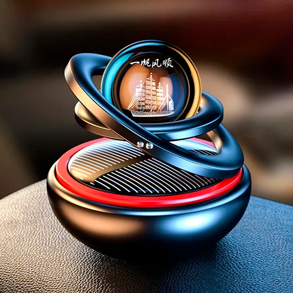 Désodorisant de voiture avec design rotatif solaire