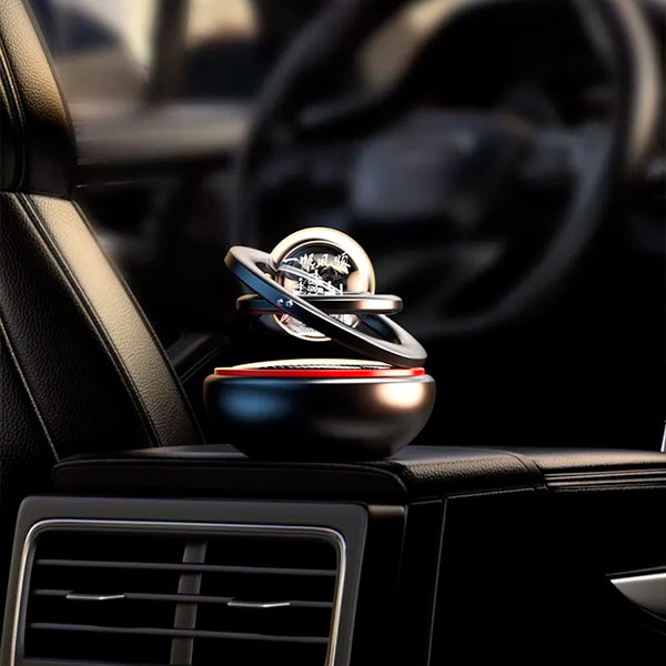 Désodorisant de voiture avec design rotatif solaire