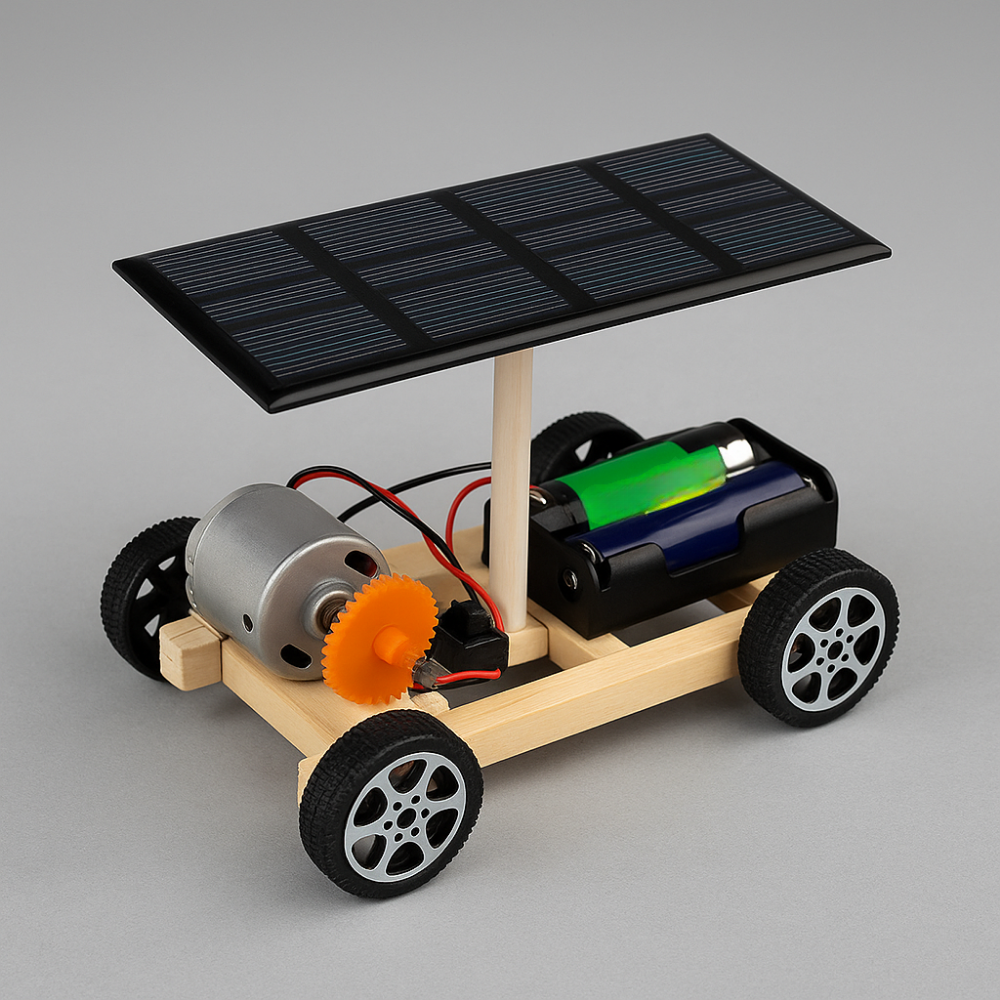 Kit de voiture jouet DIY alimenté à l'énergie solaire