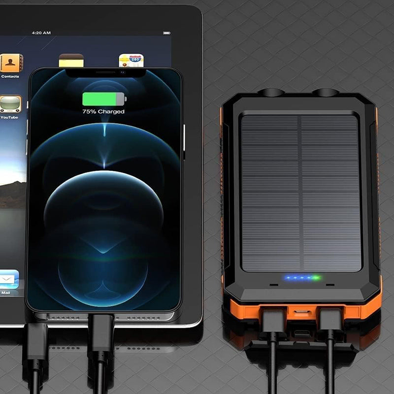Hunting Gear Power Bank Solar Charger Waterproof Outdoor Torch